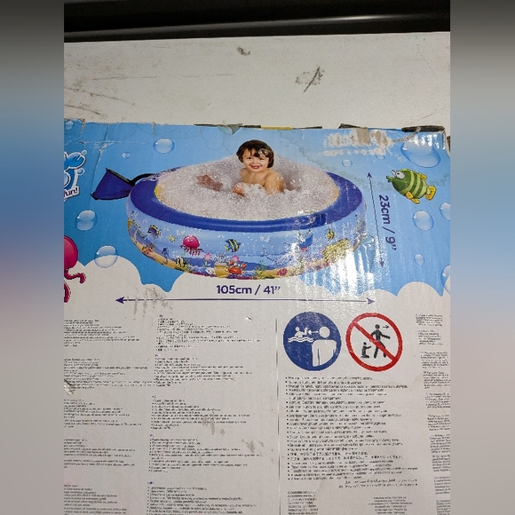 Kids inflatable Pool Bubble Tub 7446 Undersea Adventure - Picture 7 of 9